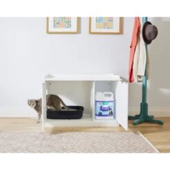 Frisco Decorative Bench Cat Litter Box Cover