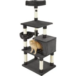 Frisco 59-in Faux Fur Cat Tree & Condo -Frisco 180387 PT5. AC SS1800 V1584453425