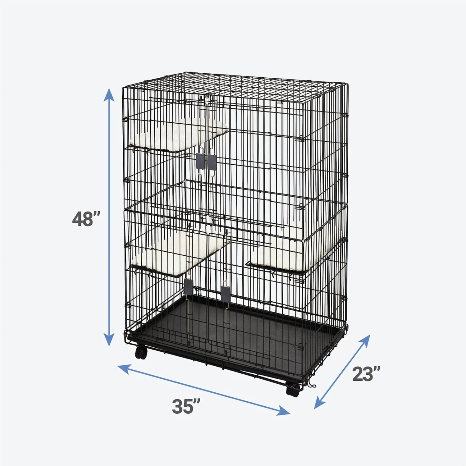 Frisco Collapsible Wire Cat Cage Playpen 4 Frisco Collapsible Wire Cat Cage Playpen - Image 2