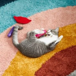 Frisco Retro Lip Gloss Plush Cat Toy With Catnip, 3 Count -Frisco 230274 PT3. AC SS1800 V1602639773