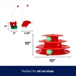 Frisco Holiday Santa Hat & Mistletoe Cat Tracks Cat Toy -Frisco 233317 PT1. AC SS1800 V1695045652