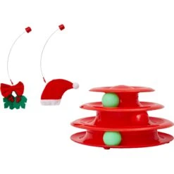 Frisco Holiday Santa Hat & Mistletoe Cat Tracks Cat Toy -Frisco 233317 PT3. AC SS1800 V1600707983