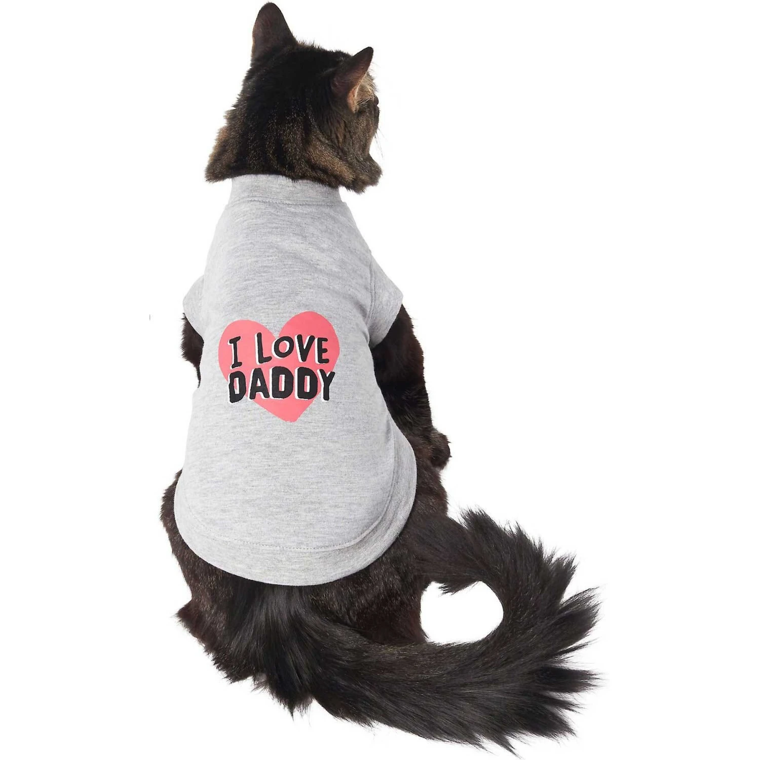 Frisco I Love Daddy Dog & Cat T-Shirt, Gray 5 Frisco I Love Daddy Dog & Cat T-Shirt, Gray - Image 3