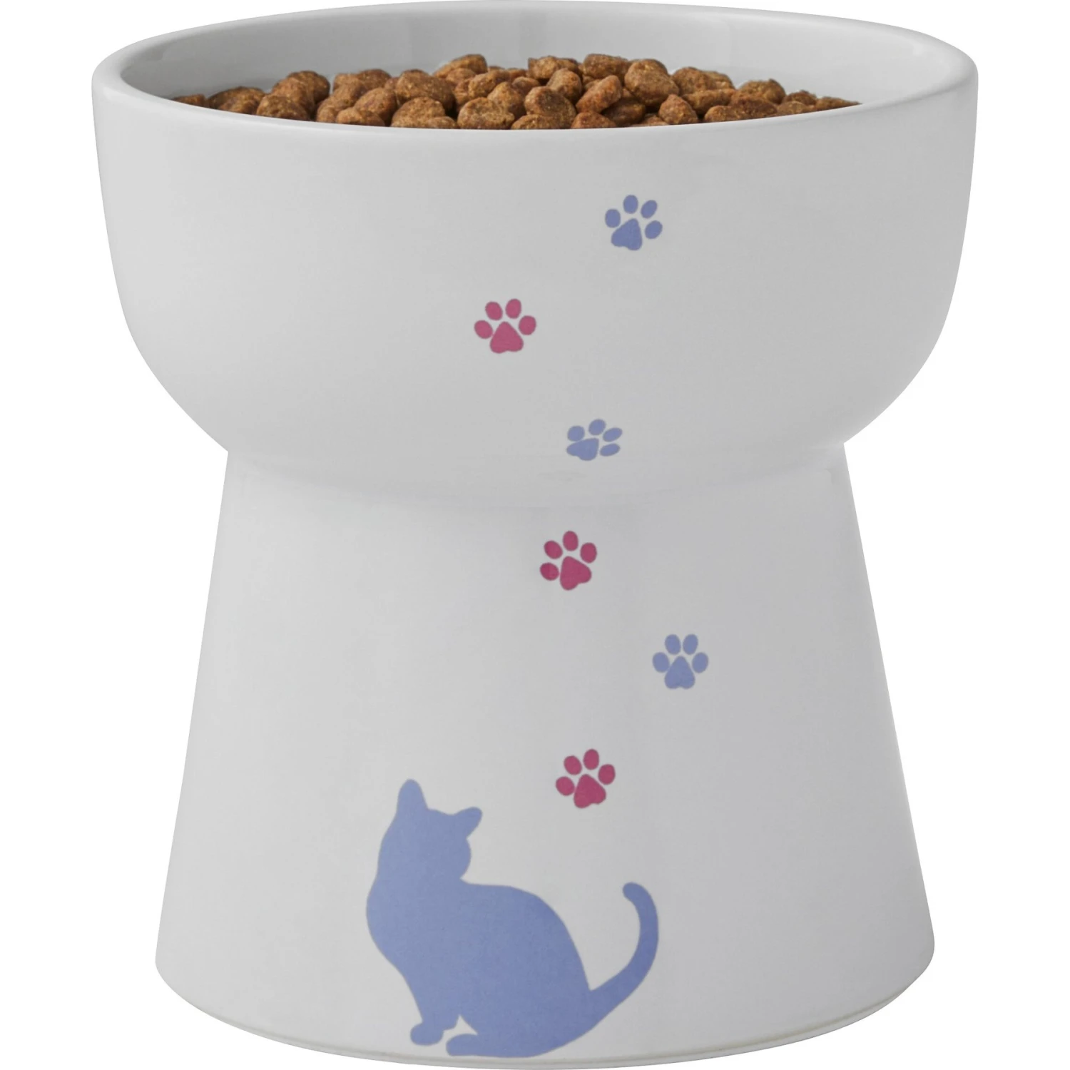 Frisco Cat Print Non-Skid Elevated Ceramic Cat Bowl, Tall 8 Frisco Cat Print Non-Skid Elevated Ceramic Cat Bowl, Tall - Image 6