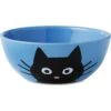 Frisco Cat Face Non-skid Ceramic Cat Bowl, Blue 2 Frisco Cat Face Non-skid Ceramic Cat Bowl, Blue -Frisco 256103 MAIN. AC SS1800 V1617997002