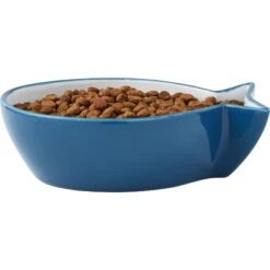 Frisco Fish Shaped Non-skid Ceramic Cat Bowl 11 Frisco Fish Shaped Non-skid Ceramic Cat Bowl -Frisco 256111 PT3. AC SS1800 V1616522602