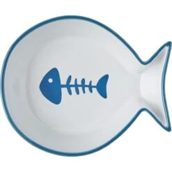 Frisco Fish Shaped Non-skid Ceramic Cat Bowl 12 Frisco Fish Shaped Non-skid Ceramic Cat Bowl -Frisco 256111 PT4. AC SS1800 V1616522607