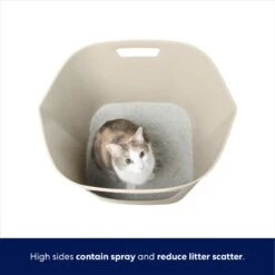 Frisco Leaf High-Sided Cat Litter Box, Large -Frisco 258782 PT2. AC SS1800 V1675279643