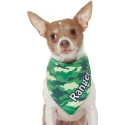 Frisco Green Camo Personalized Dog & Cat Bandana -Frisco 267563 PT7. AC SS1800 V1623182085