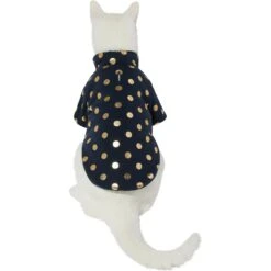 Frisco Lightweight Gold Dotted Dog & Cat Jacket, Navy 11 Frisco Lightweight Gold Dotted Dog & Cat Jacket, Navy -Frisco 268247 PT2. AC SS1800 V1628741286