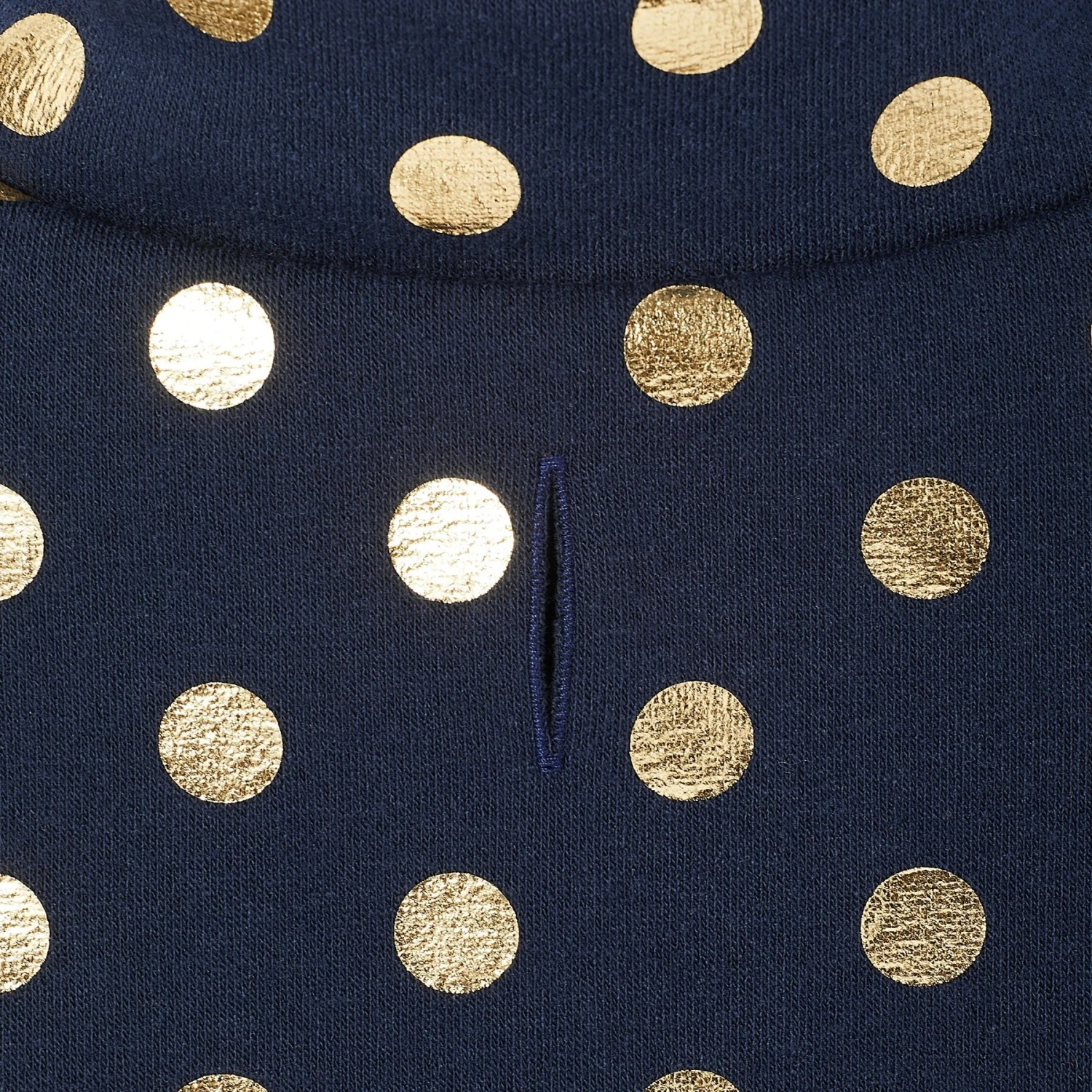 Frisco Lightweight Gold Dotted Dog & Cat Jacket, Navy 8 Frisco Lightweight Gold Dotted Dog & Cat Jacket, Navy - Image 6