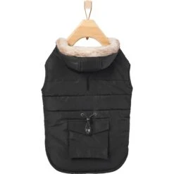 Frisco Mid-Heavyweight Cinching Insulated Dog & Cat Parka, Black/Red Plaid -Frisco 268382 PT4. AC SS1800 V1628825564