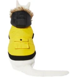 Frisco Heavyweight Anchorage Insulated Dog & Cat Parka, Yellow/Black -Frisco 268397 PT2. AC SS1800 V1628792856