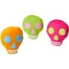 Frisco Colorful Skulls Plush Cat Toy With Catnip, 3 Count