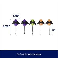 Frisco Halloween Bat Mice Plush Cat Toy With Catnip -Frisco 270353 PT1. AC SS1800 V1689878037