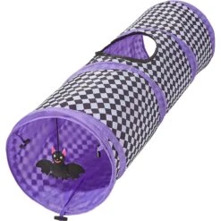 Frisco Halloween Checkered Foldable Play Tunnel Cat Toy With Catnip -Frisco 271304 PT2. AC SS1800 V1690571954