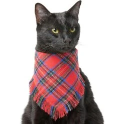 Frisco Red/Green Plaid Dog & Cat Flannel Bandana -Frisco 276201 PT2. AC SS1800 V1637715100