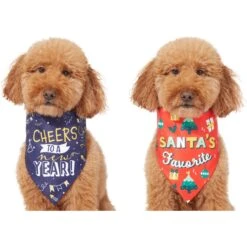 Frisco Santa's Favorite & Cheers To The New Year Dog & Cat Reversible Bandana 13 Frisco Santa's Favorite & Cheers To The New Year Dog & Cat Reversible Bandana -Frisco 276285 PT2. AC SS1800 V1637719891