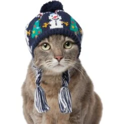 Frisco Jolly Snowman Dog & Cat Knitted Hat -Frisco 276303 PT3. AC SS1800 V1631298427