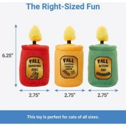 Frisco Fall Candles Plush Cat Toy With Catnip -Frisco 285643 PT1. AC SS1800 V1633969285