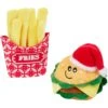 Frisco Holiday Burger & Fries Plush Cat Toy With Catnip, 2 Count -Frisco 287901 MAIN. AC SS1800 V1632775422
