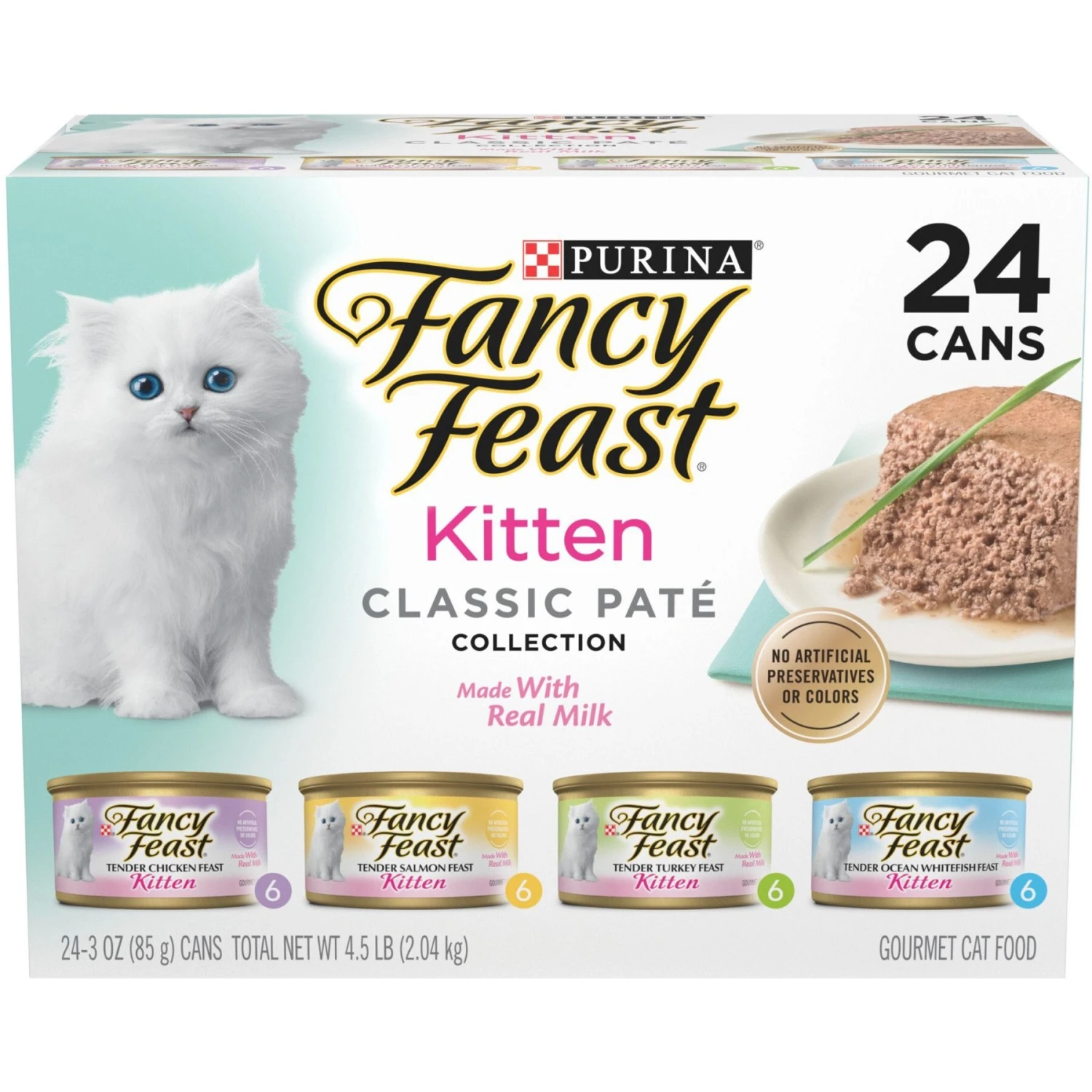 Fancy Feast Tender Feast Variety Pack Canned Kitten Food & Frisco Butterfly Cat Tracks Cat Toy 3 Fancy Feast Tender Feast Variety Pack Canned Kitten Food & Frisco Butterfly Cat Tracks Cat Toy - Image 2