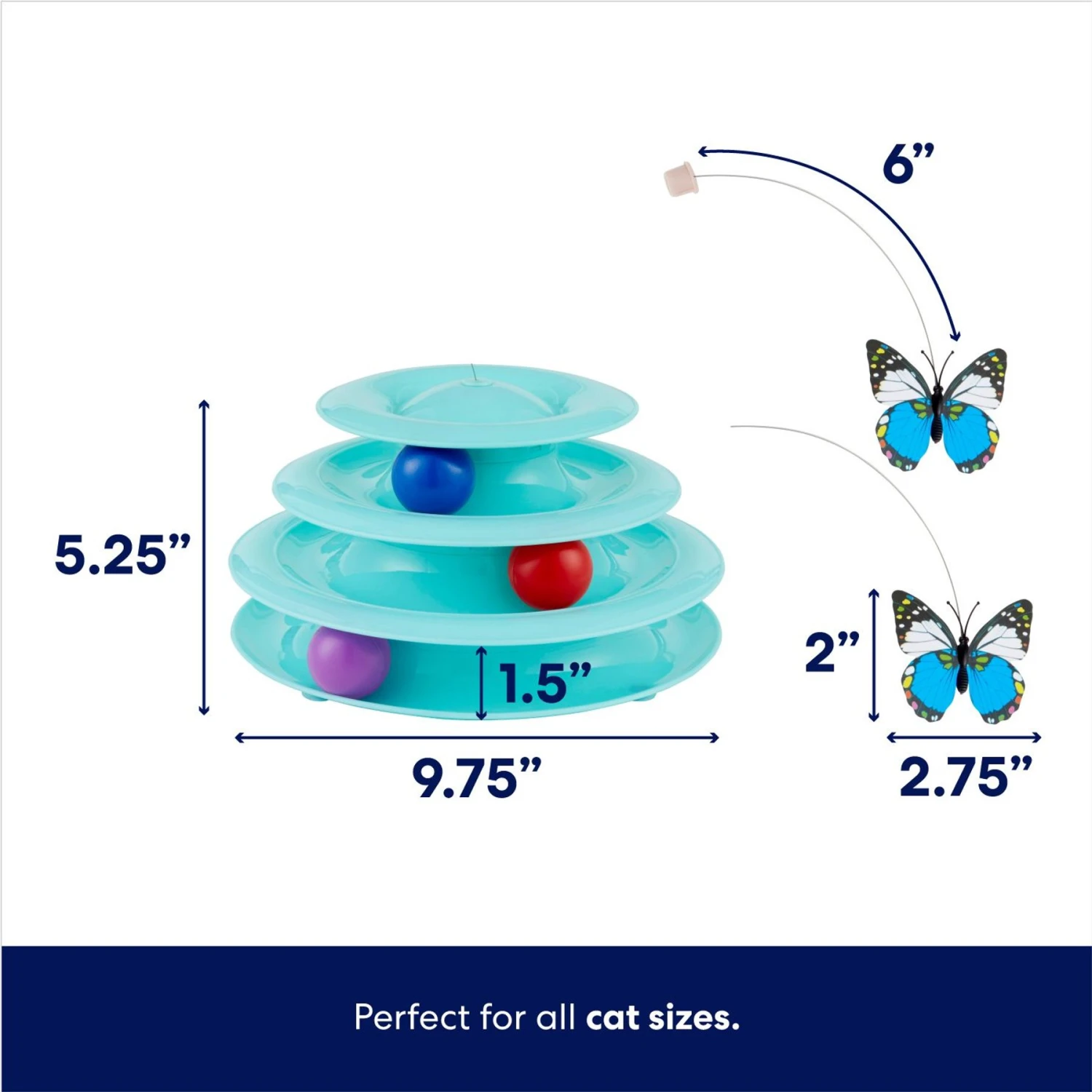 Frisco Butterfly Cat Tracks Cat Toy & Dr. Elsey's Ultra Unscented Clumping Clay Cat Litter 5 Frisco Butterfly Cat Tracks Cat Toy & Dr. Elsey's Ultra Unscented Clumping Clay Cat Litter - Image 3
