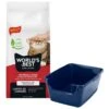 Frisco High Sided Cat Litter Box, Extra Large & World's Best Multi-Cat Unscented Clumping Corn Cat Litter -Frisco 293046 MAIN. AC SS1800 V1619997135