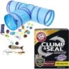 Frisco Plush, Teaser, Ball & Tri-Tunnel Variety Pack Cat Toy With Catnip, 20 Count & Arm & Hammer Litter Clump & Seal Multi-Cat Scented Clumping Clay Cat Litter -Frisco 293064 MAIN. AC SS1800 V1620013338