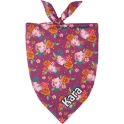Frisco Fall Floral Personalized Dog & Cat Bandana