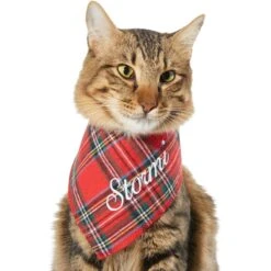 Frisco Tartan Plaid Embroidered Personalized Dog & Cat Bandana -Frisco 301157 PT7. AC SS1800 V1628535770