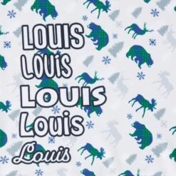 Frisco Buffalo Plaid Winter Animals Personalized Dog & Cat Bandana -Frisco 301365 PT4. AC SS1800 V1627655260