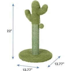Frisco Cactus Cat Scratching Post & Frisco Dangly Avocado Buddy Plush Cat Toy With Catnip -Frisco 303380 PT2. AC SS1800 V1623060147