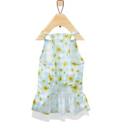 Frisco Sunflower Gingham Dog & Cat Dress -Frisco 312120 PT4. AC SS1800 V1644424205