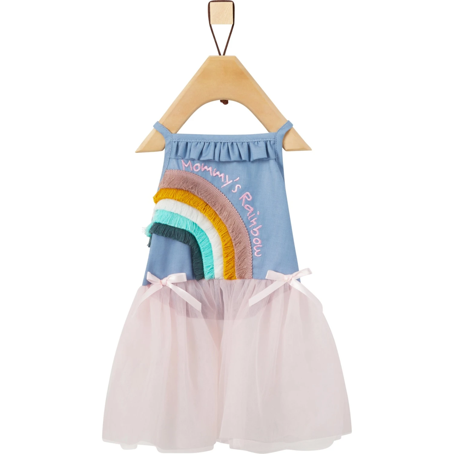 Frisco Rainbow Denim Dog & Cat Dress 6 Frisco Rainbow Denim Dog & Cat Dress - Image 4