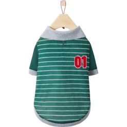Frisco Green Rugby Dog & Cat Polo Shirt -Frisco 315084 PT4. AC SS1800 V1646440721