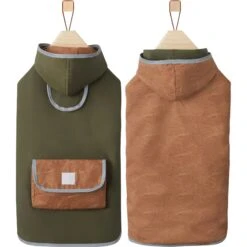 Frisco Lightweight Olive Reversible Packable Dog Raincoat 13 Frisco Lightweight Olive Reversible Packable Dog Raincoat -Frisco 315116 PT4. AC SS1800 V1646432195