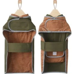 Frisco Lightweight Olive Reversible Packable Dog Raincoat 14 Frisco Lightweight Olive Reversible Packable Dog Raincoat -Frisco 315116 PT5. AC SS1800 V1646437977