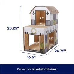 Frisco Farmhouse Cardboard Cat House, 2-Story 8 Frisco Farmhouse Cardboard Cat House, 2-Story -Frisco 317733 PT1. AC SS1800 V1678125353