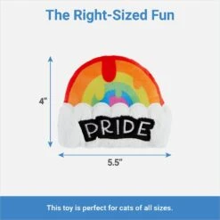 Frisco Pride Rainbow Plush Cat Toy With Silvervine -Frisco 331690 PT1. AC SS1800 V1649785008