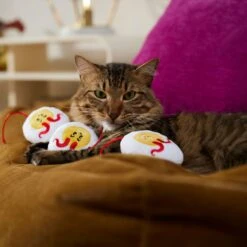 Frisco Halloween Haunted Deviled Eggs Plush Cat Toy With Catnip -Frisco 344058 PT3. AC SS1800 V1657657030