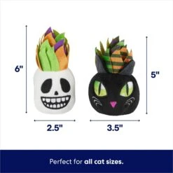 Frisco Halloween Succulents Plush Cat Toy With Catnip, 2 Count -Frisco 344082 PT1. AC SS1800 V1689877960