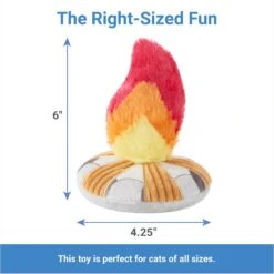 Frisco Fall Campfire Plush Cat Toy With Catnip -Frisco 344178 PT1. AC SS1800 V1660676061