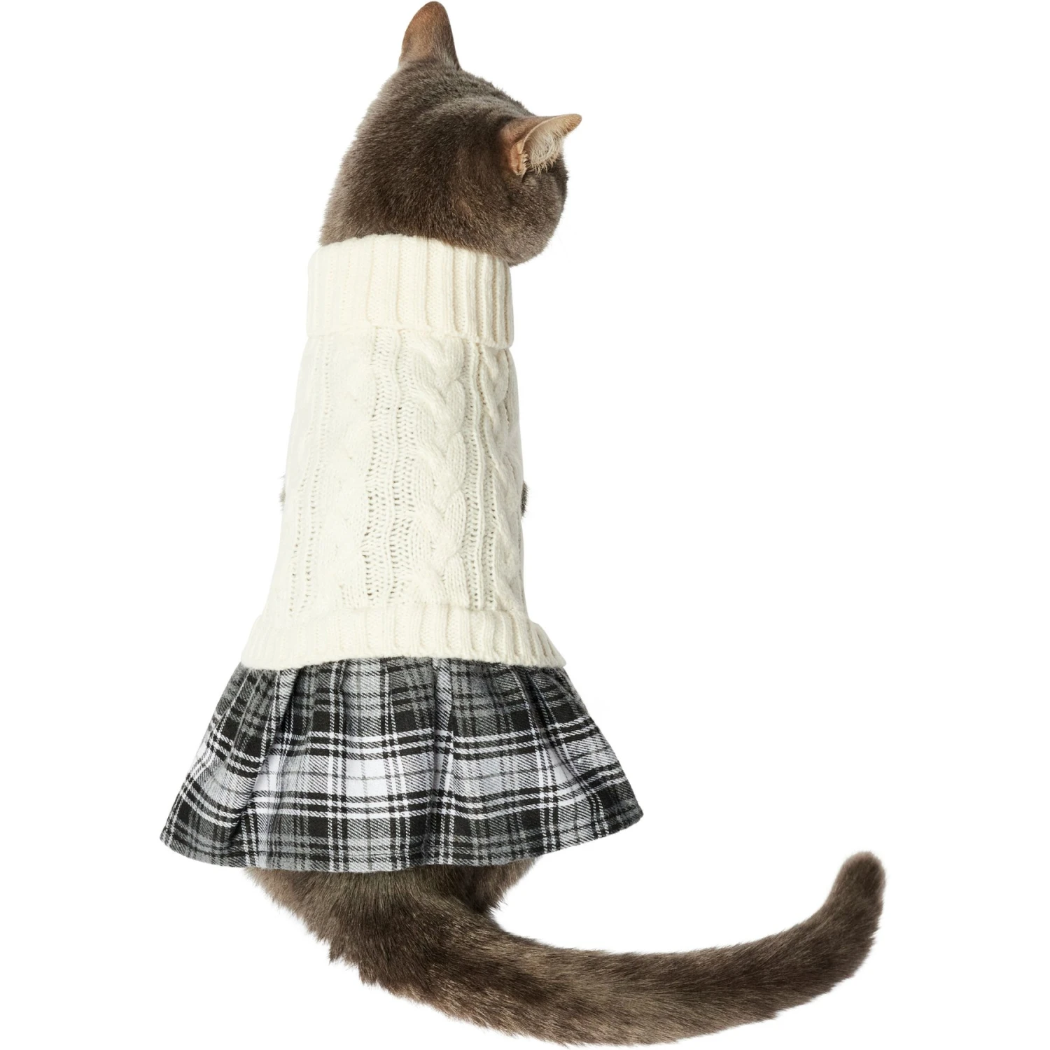 Frisco Plaid Dog & Cat Sweater Dress 3 Frisco Plaid Dog & Cat Sweater Dress