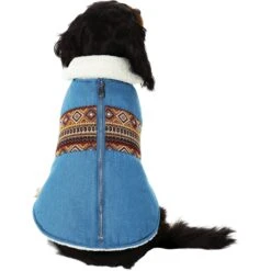 Frisco Mid-Heavyweight Western Fleece Lined Faux Zipper Dog & Cat Coat -Frisco 353908 PT2. AC SS1800 V1659012621