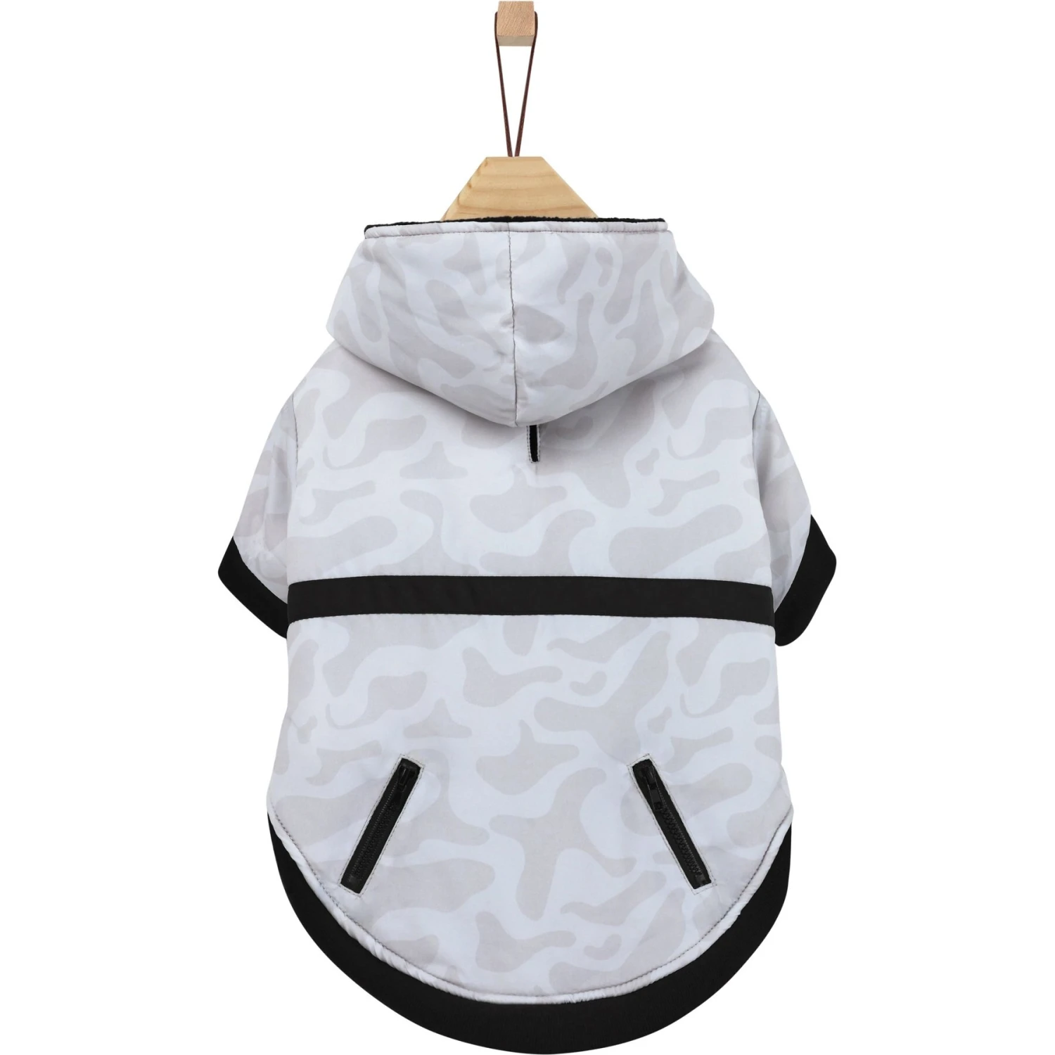 Frisco Mid-Heavyweight White Camouflage Dog & Cat Parka 6 Frisco Mid-Heavyweight White Camouflage Dog & Cat Parka - Image 4