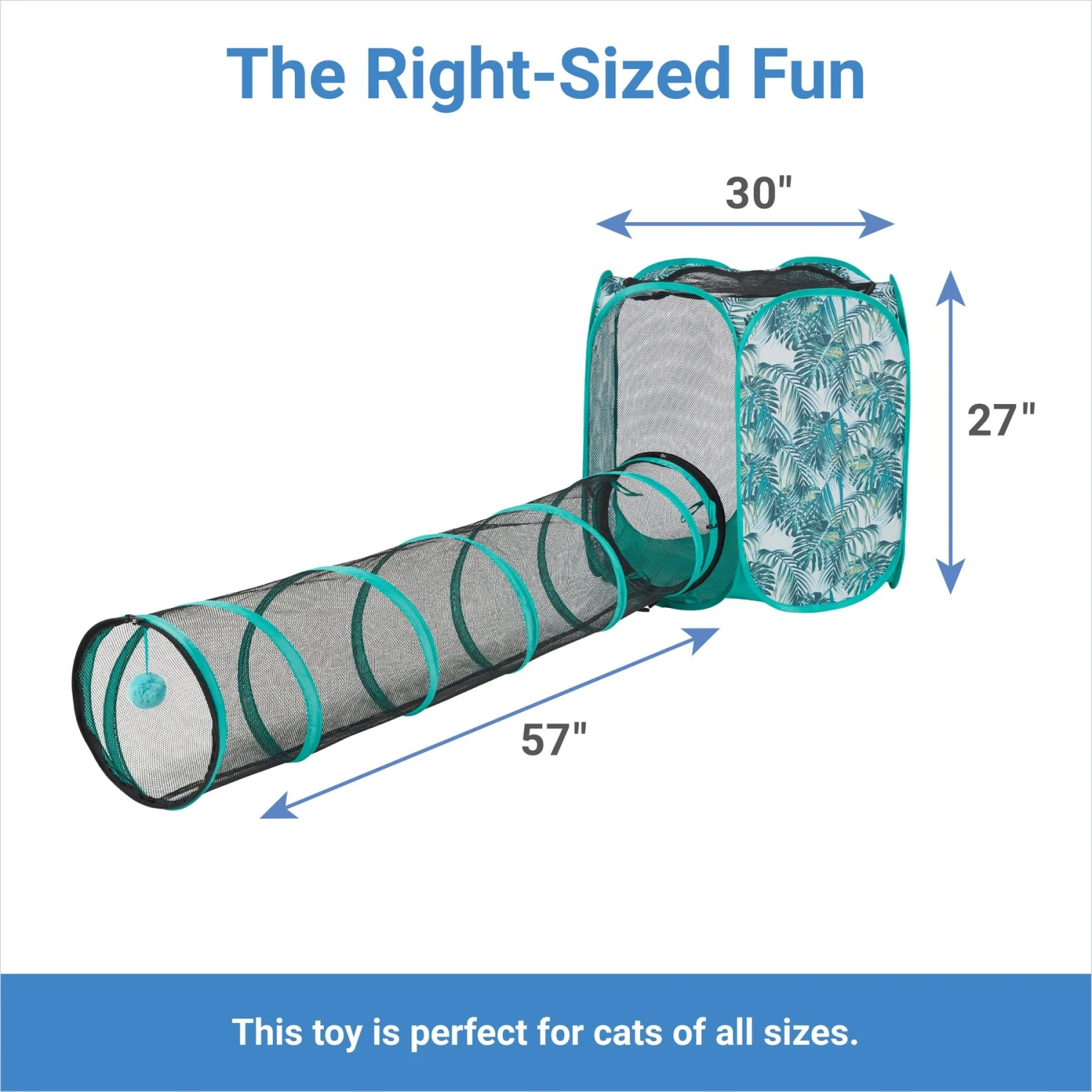 Frisco Mesh Outdoor Extra Tall Pop-up Cat Playpen & Tunnel 4 Frisco Mesh Outdoor Extra Tall Pop-up Cat Playpen & Tunnel - Image 2