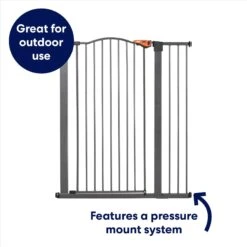 Frisco Outdoor Steel Arch Extra Tall Auto-Close Dog Gate -Frisco 507102 PT2. AC SS1800 V1669212041