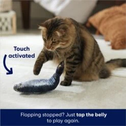 Frisco Interactive Flopping Fish Electronic Cat Toy With Catnip 12 Frisco Interactive Flopping Fish Electronic Cat Toy With Catnip -Frisco 632798 PT4. AC SS1800 V1679513800
