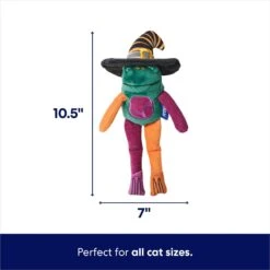 Frisco Halloween Frog In Witch Hat Plush Kicker Cat Toy With Catnip 7 Frisco Halloween Frog In Witch Hat Plush Kicker Cat Toy With Catnip -Frisco 667942 PT1. AC SS1800 V1689277472